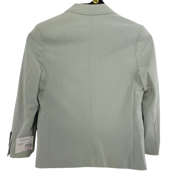 Calvin Klein Boys Blazer Size 10 Seafoam Green Easter Spring Church Suit Jacket - Picture 2 of 9